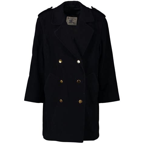 naval wool coat burberry|Burberry wool coat outlet.